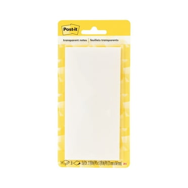 Post-it Transparent Note, 2 7/8 in. x 5 7/8 in., 24 Pads