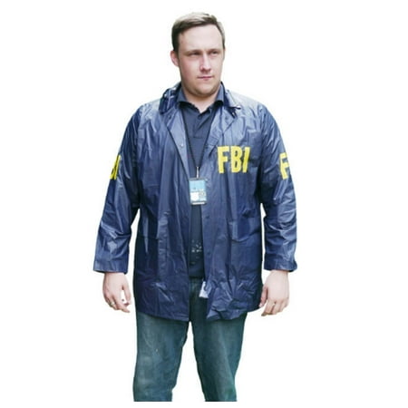 Burt Macklin FBI Windbreaker Jacket XL Costume Parks Recreation Rec Andy