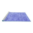 thumbnail image 2 of Ahgly Company Machine Washable Indoor Square Persian Blue Bohemian Area Rugs, 8' Square, 2 of 4