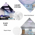 thumbnail image 5 of Purple Striped Fluorescent Light Covers, Modern Farmhouse Purple White Stripes Magnetic Light Covers for Ceiling Lights, Fluorescent Ceiling Shade Filters for Classroom Bedroom Office 4x2Ft x 2PCS, 5 of 8