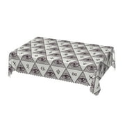 DouZhe Rectangular Tablecloth, Occult Masonic All Seeing Eyes Table Cloth for Kitchen Dinning Tabletop, 72" x 54" Waterproof Polyester Table Cover