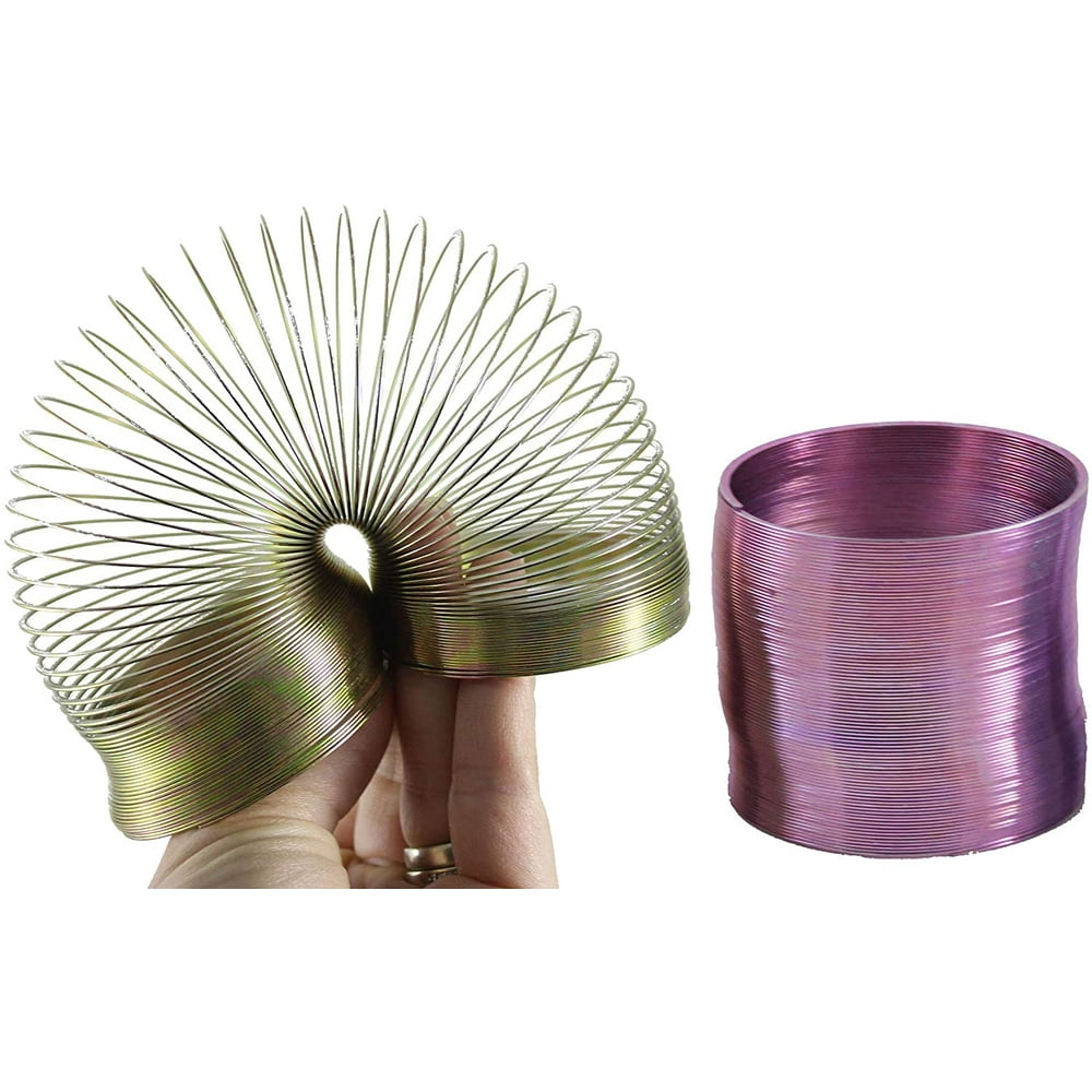 2 Metal Colored Magic Spring Coil Toy Sensory Fidget Toy Relaxing