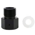 thumbnail image 1 of Adaptador convertidor de cilindro de soda negro para regulador de tanque de CO2 de barril de cerveza de acuario W21.8, 1 of 10