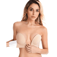 thumbnail image 3 of Brasier Adhesivo Escote Profundo Copa B Reusable Sticky Bra Sin Espalda Strapless Copa Adherible Sticky Bra Escote Profundo Beige Copa B Sticky Bra, 3 of 7