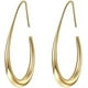thumbnail image 1 of Kunmingshisd Toys Aros de lágrima livianos para mujer: aros grandes ovalados chapados en oro de 14 k/oro blanco, joyería llamativa muy pulida, regalo para mujer, 1 of 4