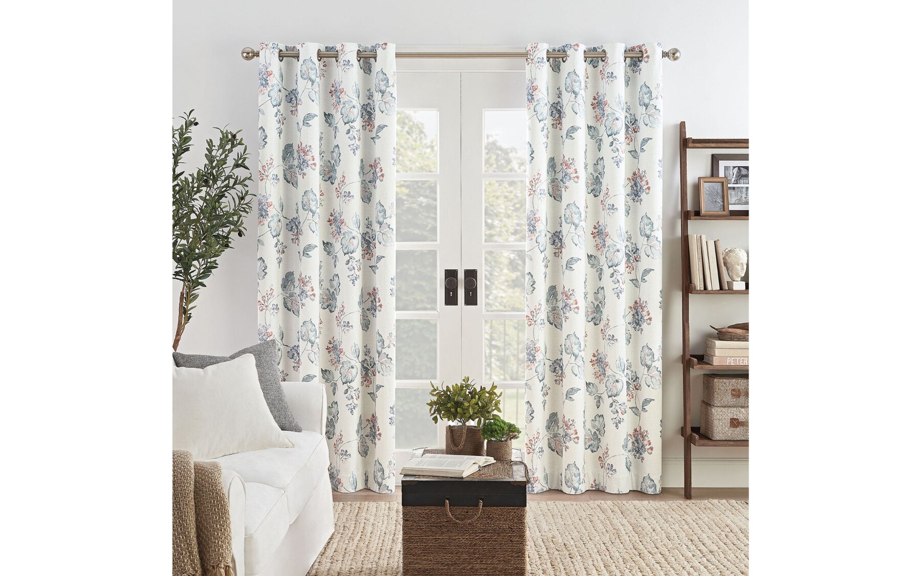Eclipse Ambiance Floral Draft Stopper Energy Saving 100% Blackout