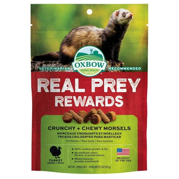 Oxbow Real Prey Rewards Ferret Treat Crunchy & Chewy