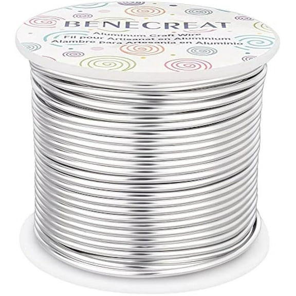 12Gauge 100FT Silver Aluminum Wire Anodized Jewelry Craft Wire for Jewelry Making
