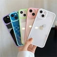 thumbnail image 3 of Color Transparent Shockproof Phone Case For iPhone 15 14 13 12 Mini 11 Pro Max XR X XS Max 6 6s 7 8 Plus SE Soft Back Cover Case, 3 of 7