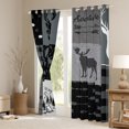 thumbnail image 3 of Homewish Wild Bear Deer Curtains Pack of 2 (42x84 Each),Rustic Farmhouse Cabin Curtains Blackout,Happy Camping Bedroom Curtains For Boys Kids,Luxury Bedroom Decor, 3 of 6