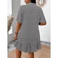 thumbnail image 6 of Green Dress With Ruffle Collar And Hem, 6 of 25