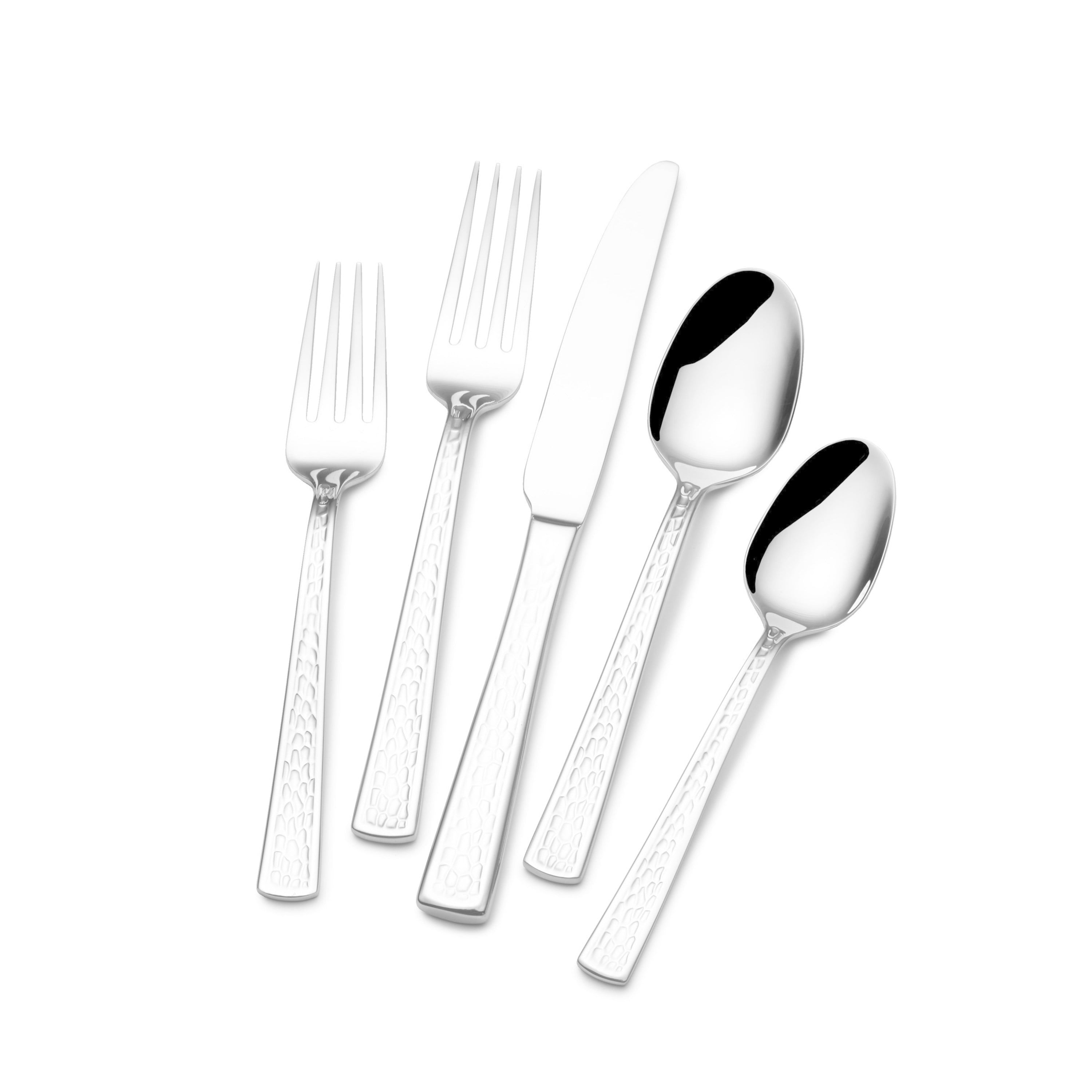 Towle Hammersmith 45-Piece 18/10 Stainless Steel Flatware Set with Hostess Serveware Service for 8 