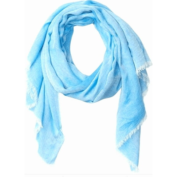 Calvin Klein Chambray Woven Oblong Rayon Soft Scarf Ocean