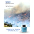 thumbnail image 2 of Dayette AP301 Replacement H13 HEPA Air Purifier Filter, Designed for Smoke Wildfire, Activated Carbon, 2 of 5