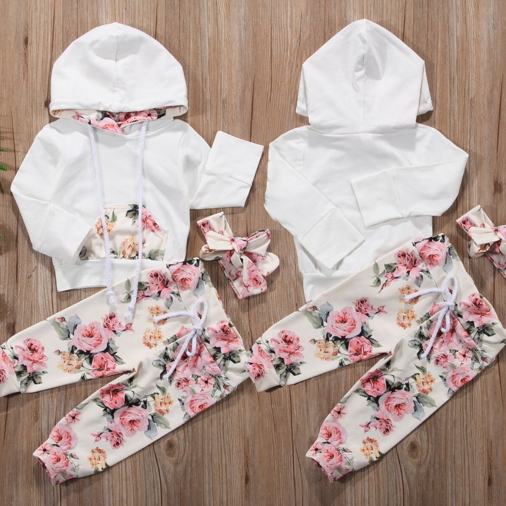girls floral tracksuit