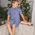 thumbnail image 4 of Balery Nautical Anchors Conjunto de Pijama Infantil de Manga Corta con Estampado – Ropa de Dormir de Algodón Suave-4X-Large, 4 of 6