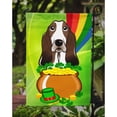 thumbnail image 3 of Basset Hound St. Patrick's Day Garden Flag, 3 of 3
