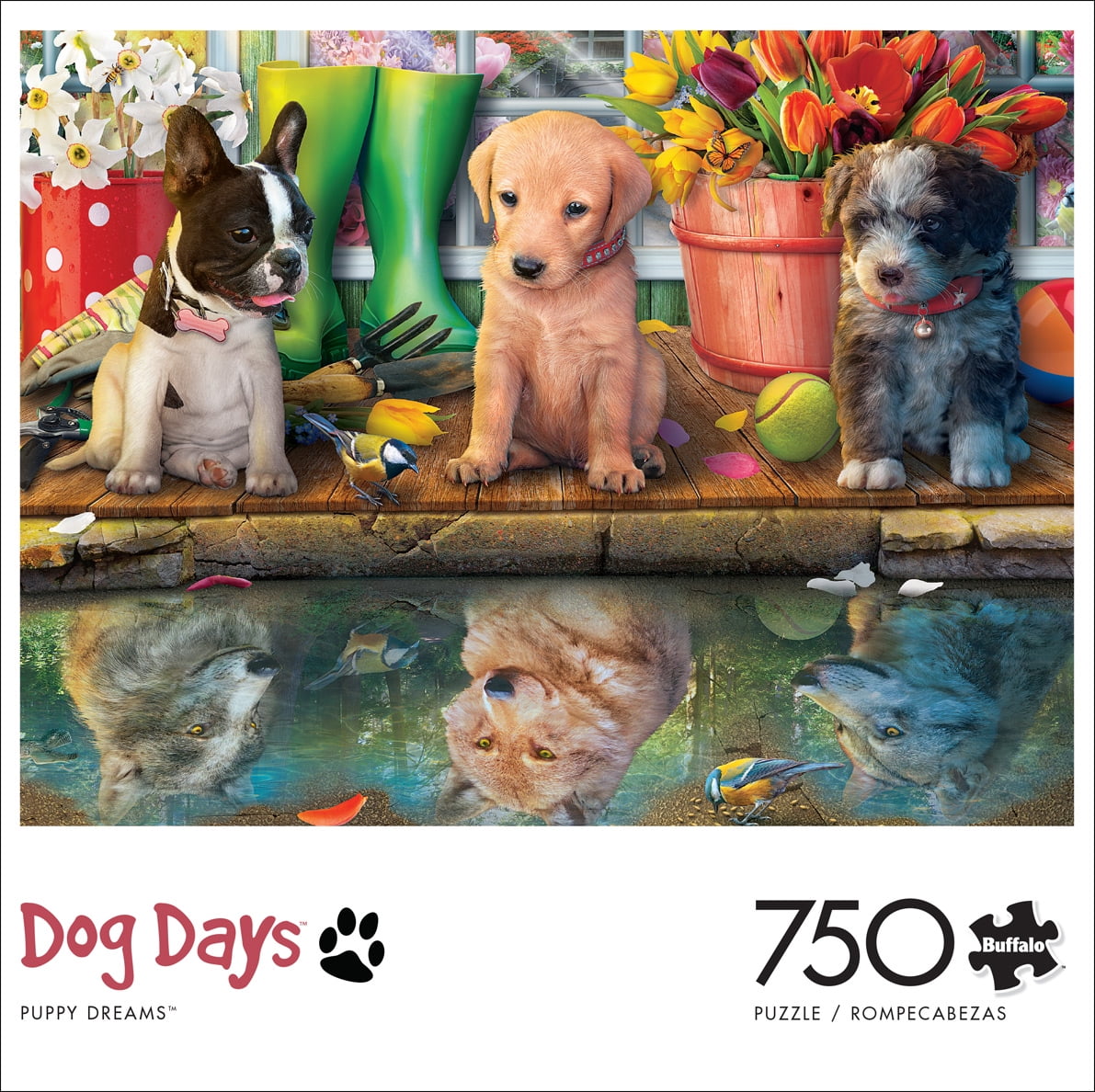 Buffalo Games Dog Days Puppy Dreams 750-Piece Interlocking Jigsaw