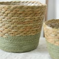 thumbnail image 3 of DAMAI Straw Weaving Flower Plant Basket,Decorative Straw Woven Flower Basket Indoor Plant Holder for Home Compact Design for Room Office for Dried Flowers, 3 of 7