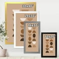 thumbnail image 4 of Designart 'Abstract Moon and Sun Geometric Print II' Modern Framed Art Print, 4 of 4