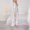thumbnail image 3 of Goofa Cute Koala Printed Women’s 2 Piece Pajama Set Super,Pajamas Women's Long Sleeve Sleepwear Soft Button Down Loungewear Pjs Lounge Set Nightwear-Large, 3 of 9