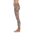 thumbnail image 2 of Just Love Ugly Christmas Holiday Leggings (Tan - Leopard, Small), 2 of 3