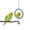 BLUE, variant on Kinyuki Pet Bird Mirror with Bell Interactive Parrot Toy Bird Cage Mirror for Cockatiel Parakeets Canaries Budgie (Green)