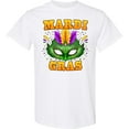 thumbnail image 3 of Inktastic Mardi Gras with Green Masquerade Mask T-Shirt, 3 of 5
