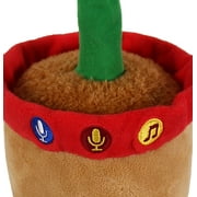 Spark Create Imagine Learning Bilingual Talking and Dancing Plush Sunflower, 14 inch, Light Features, Repeats What You Say