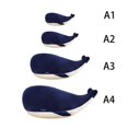 thumbnail image 4 of Children's Birthday Gift: 45cm Deep Blue Plush Whale Toy, 4 of 5