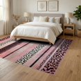 thumbnail image 3 of ODIKA Pink Leopard Cheetah Print Zebra Stripe Spotted Bold Border Motif for Dining Room, Under Table, Office, Non-Slip Chair-Friendly Floor, 3 of 7