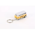 thumbnail image 3 of 1962 Volkswagen Classical Bus Key Chain with Decals, Yellow - Kinsmart 2542DFK - Diecast CarAcrylic, 3 of 3