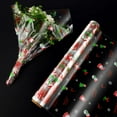 thumbnail image 1 of LEEYNEER Cellophane Paper Flower Wrapping Wrapper Santa Extra Thick for Gift Transparent, 1 of 6