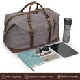 thumbnail image 3 of S-ZONE Duffle Bag for Travel Canvas Duffel Bag Carry on Weekender Bag for Men, 3 of 6