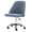 Blue, variant on Aidoly Swivel Vanity Chair with Adjustable Height - Padded Desk Seat with Metal Base for Home Office & Dressing Area, Pink