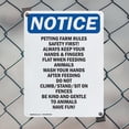 thumbnail image 5 of (2 Pack) Petting Farm Rules Safety First! OSHA Notice Sign 10 Inch X 14 Inch Indoor / Outdoor Rust-Free Aluminum Metal Signs for Workplace, Workshop, and Construction Site, Made in the, 5 of 8