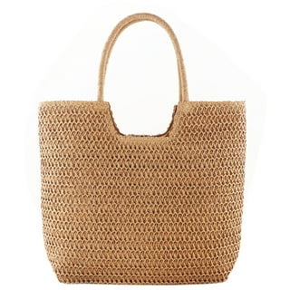 Women Straw Bags Woven Bag Summer Beach Rattan Shoulder Bag Bamboo Bag ...