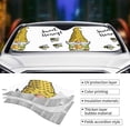 thumbnail image 5 of Disketp Windshield Sun Shade, Car Sun Shade For Front Window Gnome Sweet Honey Sunshades Sun Visor Protector Blocks Uv Rays Foldable, 5 of 9