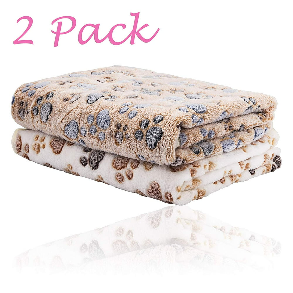 Luxmo 2 Pack Blanket Pet Blanket, Small, Gray