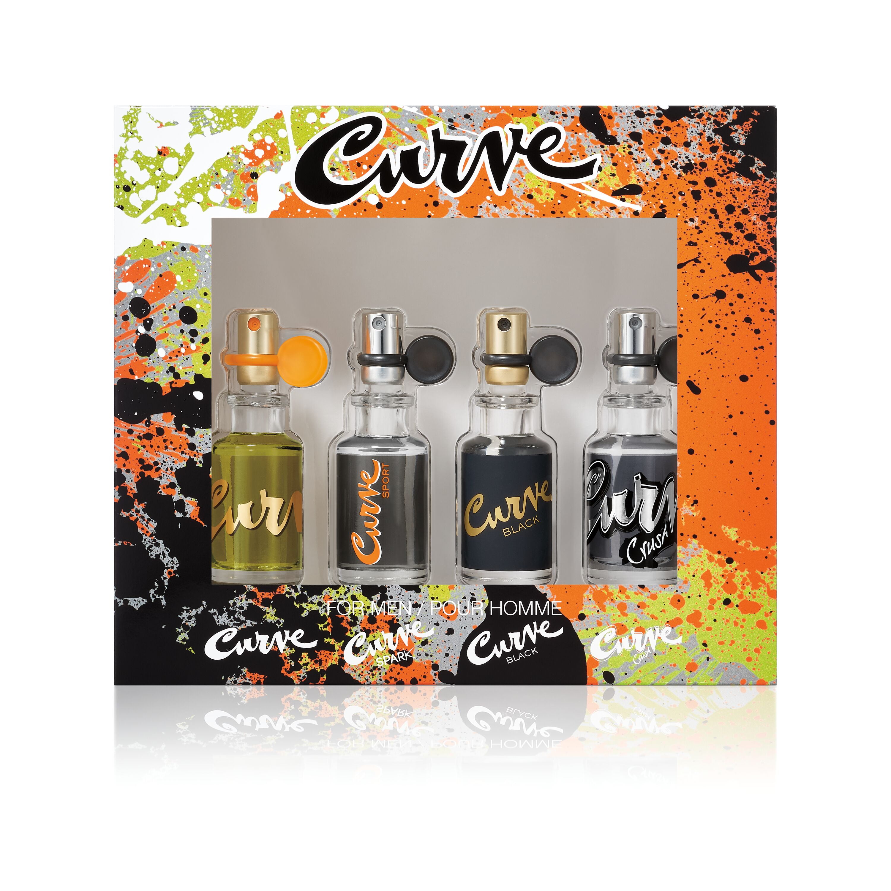 ($84 Value) Curve Collection Cologne Gift Set For Men, 4 Pieces ...