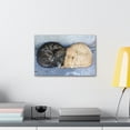 thumbnail image 3 of Funny Wild Cat Silly Wild Cat Couples Wall Art Ready to Hang Unframed, 3 of 18