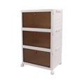 thumbnail image 1 of Stackable Plastic Box Organizer With Lid, Double Sided Opening, Easy To Move, Rounded Corners, Strong Load Bearing, For Living Room Bedroom, House Organizing Container, 1 of 8