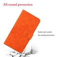 thumbnail image 7 of For Samsung Galaxy S25 Ultra 5G 6.9" Ethnic Wind Embossed Strong Magnetic Attachment/Closure, Card Slots/Pocket, PU Leather Flip Wallet Case ﻿,Orange,For Galaxy S25 Ultra 5G, 7 of 7