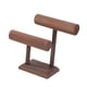 thumbnail image 3 of Organizador de pulseras y joyas, tocador moderno de madera de 2 niveles, estante para relojes, organizador de almacenamiento de brazaletes para, 3 of 9
