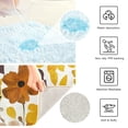 thumbnail image 3 of Yayeee Bath Rugs for Bathroom Floor Set of 2 Non Slip Fluffy Soft Absorbent Mat, Yellow Flowers, 3 of 7