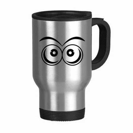 

Vector Eye Decoration Pattern Travel Mug Flip Lid Stainless Steel Cup Car Tumbler Thermos