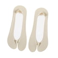 thumbnail image 4 of Dos calcetines de los pies, calcetines de punta de tobillo delgados antideslizantes para niñas deportivas informales al aire libre, verde, 4 of 8
