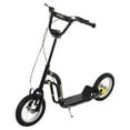 thumbnail image 1 of Aosom Kick Scooter, Teens Scooter with Adjustable Height Handlebar, Black, 1 of 10