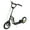 Black, variant on Kids Bike Aosom Youth Scooter, Teens Kick Scooter, Adjustable Handlebar Ride On Toy for 5+ with 16" Front and 12" Rear Dual Brakes Inflatable Wheels, Blue,Boys Bike