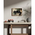 thumbnail image 3 of HFDF Vtage Canvas Wall Art, Sleepg Black Cat Wall Art for Livg Room Bedroom Office, Vtage Rustic Animal Art Prts for Bathroom Decor 16x12inch Framed, 3 of 6